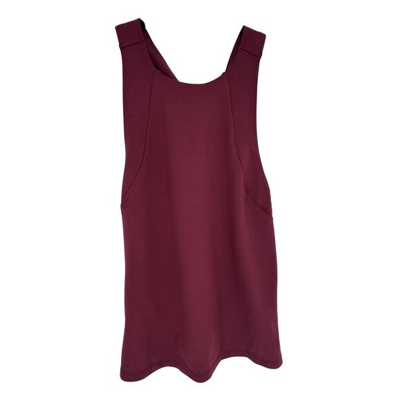 Banana Republic Burgundy Red Tank Top Sleeveless Crewneck Stretch Summer XS - Picture 1 of 6